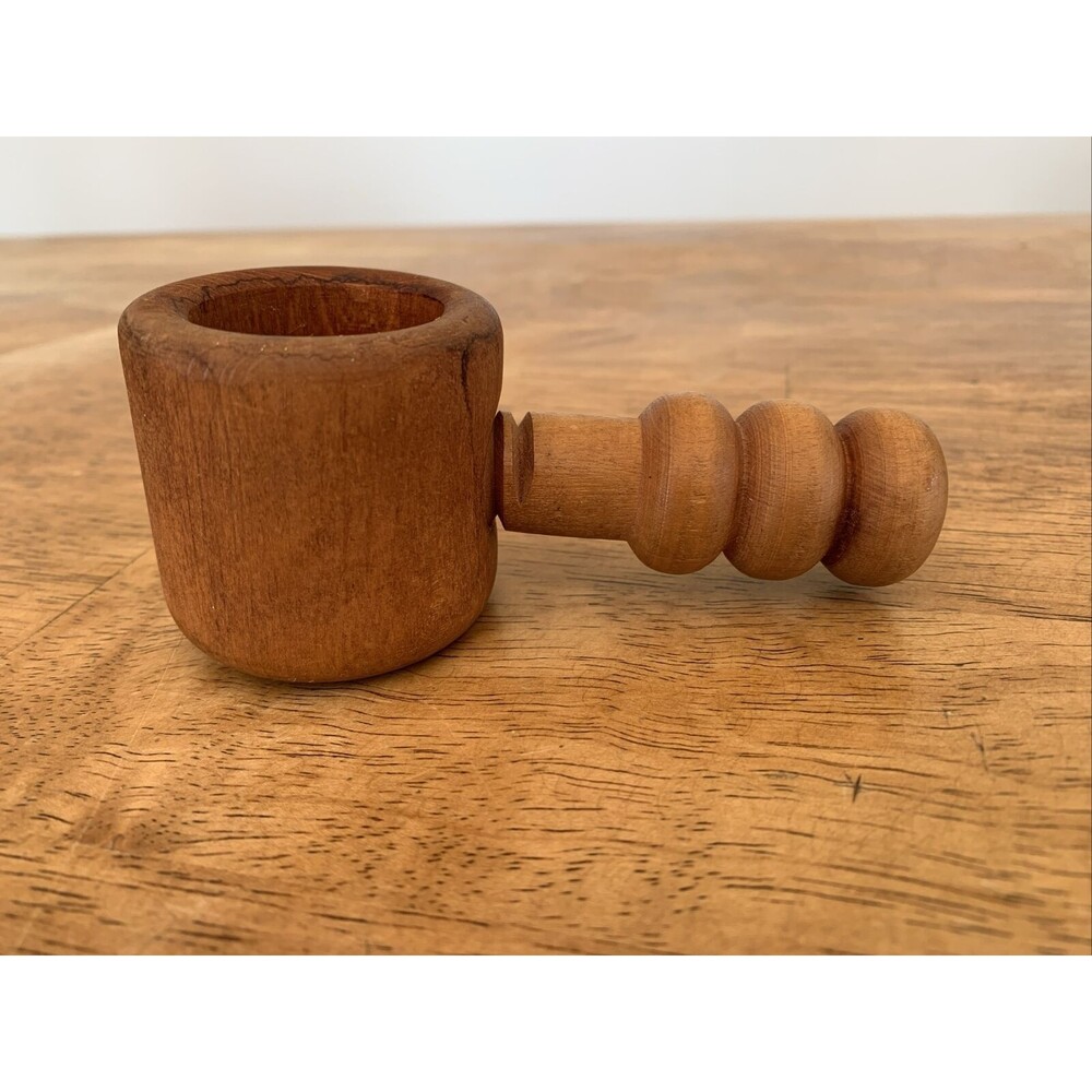 Vintage Solid Wood Turn Screw Nutcracker